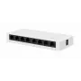 Nevaldomas jungiklis GEMBIRD NSW-G8-01 — 8× Gigabit Ethernet (10/100/1000), baltas, DC 5V