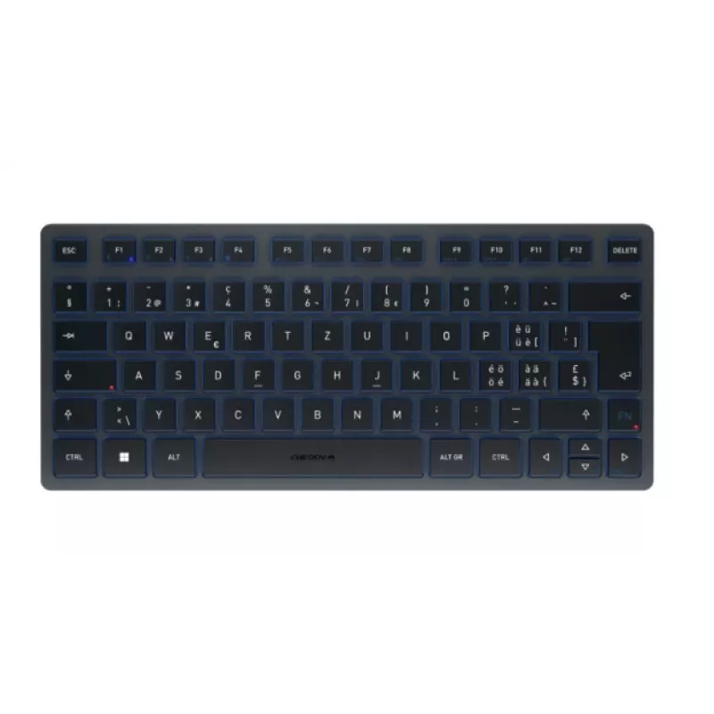 Belaidė klaviatūra CHERRY KW 7100 MINI BT QWERTZ Šveicariška Mėlyna