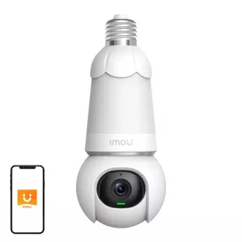 IP stebėjimo kamera IMOU IPC-S6DP-5M0WEB-E27 lemputės formos 5MP, 2.8mm objektyvas, Wi‑Fi, MicroSD iki 256GB, 30m naktinis matymas