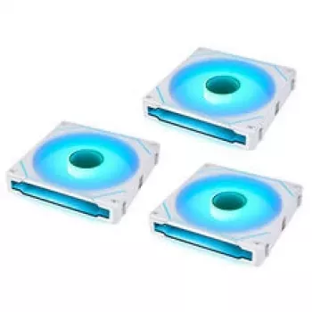 Lian Li UNI FAN SL-INF 140 ARGB Reverse Blade PWM korpuso ventiliatoriai - Balti, 3 vnt. pakuotė