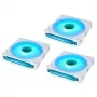 Lian Li UNI FAN SL-INF 140 ARGB Reverse Blade PWM korpuso ventiliatoriai - Balti, 3 vnt. pakuotė