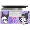 Pelės kilimėlis Kids Euroswan 80x30 cm Hello Kitty Kuromi, didelis stačiakampis žaidimų / stalo kilimėlis