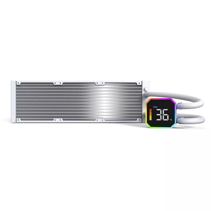 CPU aušintuvas MONECH HyperFlow Digital 360 (W) baltas 360 mm skystinis