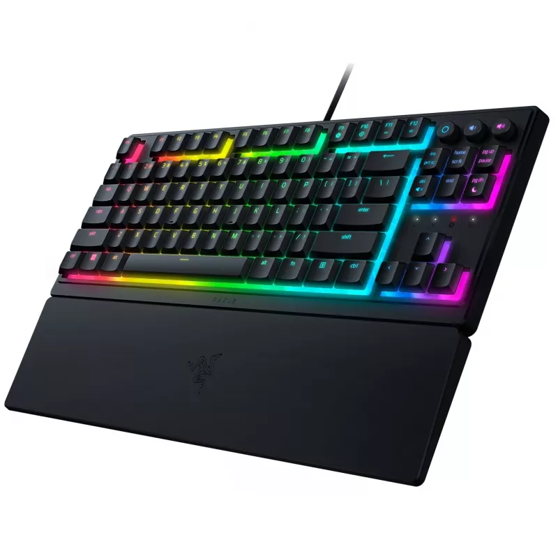 Razer Ornata V3 Tenkeyless klaviatūra žaidimams USB QWERTZ vokiška juoda