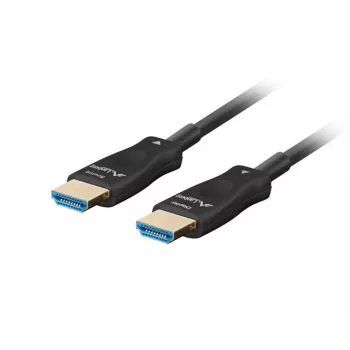 HDMI laidas M/M V2.1 80m 8K juodas optinis AOC LANBERG