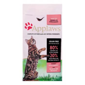 Sausas kačių maistas Applaws Adult Chicken & Salmon 2 kg – be grūdų, 36,5% baltymų, 16% riebalų