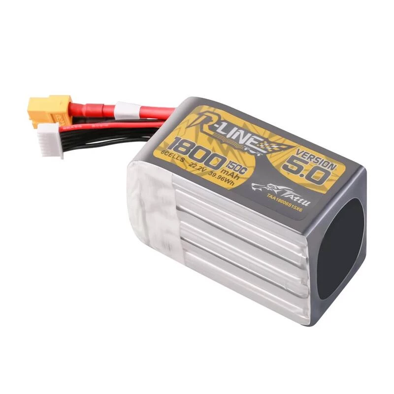 Lipo Tattu R-Line Version 5.0 1800mAh 22.2V 150C 6S akumuliatorius su XT60 jungtimi