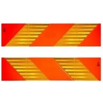 Atšvaitinis įspėjamasis ženklas IWH 97609, stačiakampis 565×130 mm, atitinka ECE 70.01