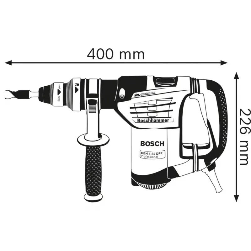 Bosch GBH 4-32 DFR-Set 900 W 760 RPM
