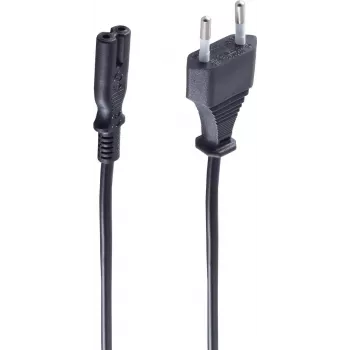 Maitinimo laidas ShiverPeaks BS60002-2 juodas 2 m