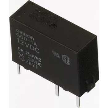 Omron PCB Relė 24 V/DC 5 A 1 Normaliai Atvertas Kontaktas G6D-1A-ASI 24DC 1 vnt.