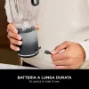 Nešiojamas blenderis Ninja BC251EUGY, 0,57 L indas, 11,1 V baterija, nerūdijančio plieno peiliai, permatomas/pilka