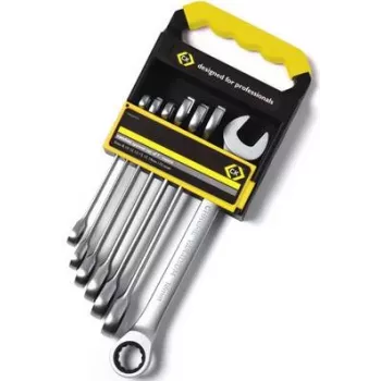 Raktų žiedinių komplektas c.k tools T4344M7ST — 7 dalių 8–19 mm