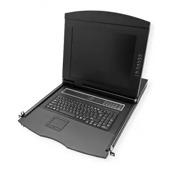 Rack konsolė VALUE 26.99.0162 — 17 colių (43,2 cm) 1280x1024 1U, USB klaviatūra/pelė, juoda