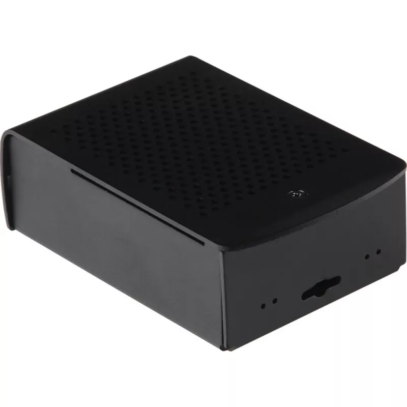 JOY-IT RPI CASE ALU06 - Dėklas Raspberry Pi 4, aliuminis, juodas (RB-ALUCASEP4+06)