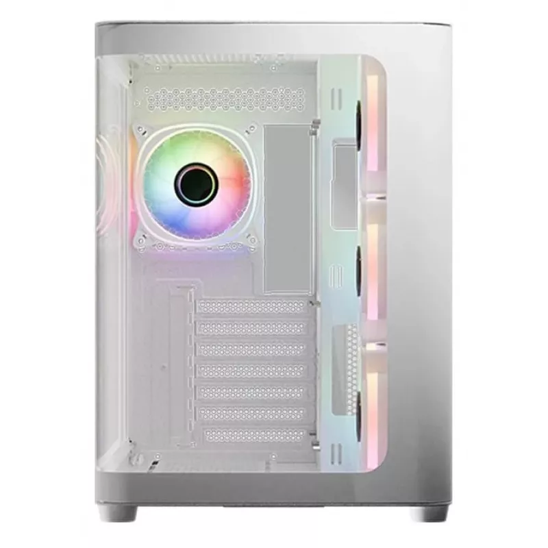LC-Power Gaming 8001W Pro-Storm Light Midi Tower ATX kompiuterio korpusas, baltos spalvos (LC-8001W-ON)