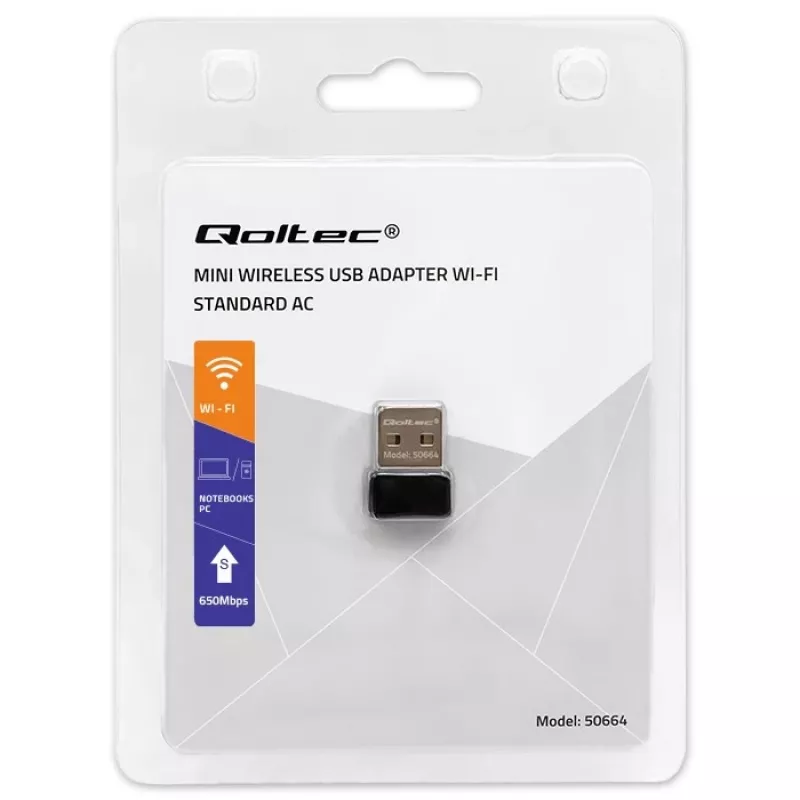 QOLTEC itin greitas belaidis mini USB adapteris Wi-Fi