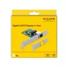 DeLOCK 90381 PCI Express x1 Gigabit tinklo plokštė, 1x RJ45, RTL8111
