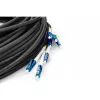DIGITUS Iš anksto sumontuotas universalus šviesolaidinis breakout kabelis, vienmodis OS2, 8 gyslų, LC/UPC - LC/UPC