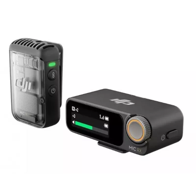 Belaidė mikrofonų sistema DJI Mic 2 juoda