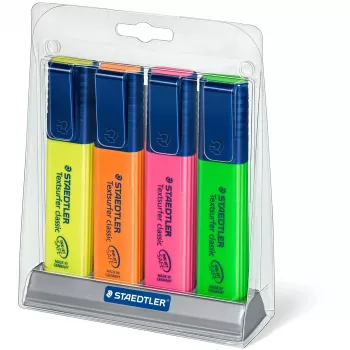 Markeriai Staedtler Textsurfer classic 364 Chisel tip Žalia Oranžinė Rožinė Geltona