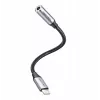 Garso adapteris Vention Lightning – 3,5 mm BMBHA, pilkas, 0,1 m