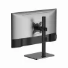 Monitorio stovas ant stalo GEMBIRD MS-D1ST-03 pilnas judesys 17–32 colių ekranams, plieninis, juodas, VESA 75x75–100x100, 9 kg