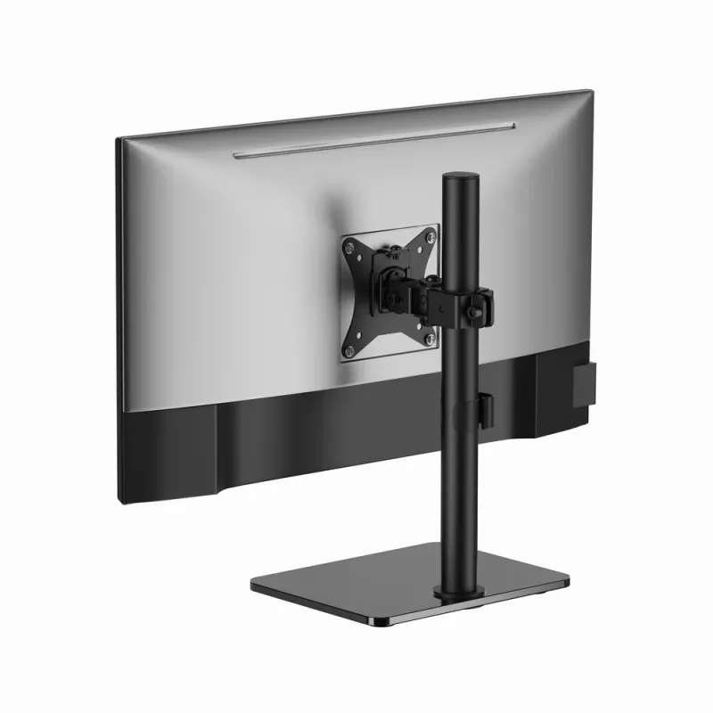 Monitorio stovas ant stalo GEMBIRD MS-D1ST-03 pilnas judesys 17–32 colių ekranams, plieninis, juodas, VESA 75x75–100x100, 9 kg