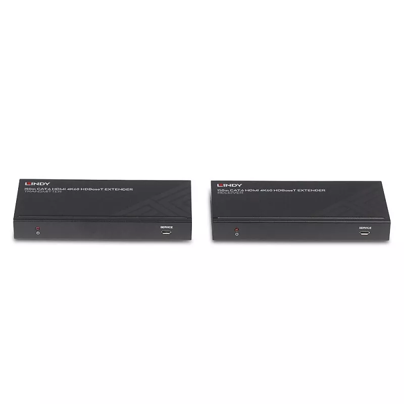 Lindy 38217 HDBaseT ilgintuvas 150 m Cat.6 kabeliu, HDMI 4K60, IR ir RS-232, siųstuvas bei imtuvas