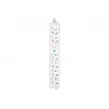 Prailginimo laidas LogiLink LPS271 1,5 m 6 AC lizdų vidaus patalpoms baltas