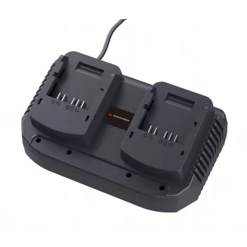 Įkroviklis Yard Force YF-ALC40D dviejų prievadų 20 V 2x2 A akumuliatoriams