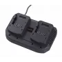 Įkroviklis Yard Force YF-ALC40D dviejų prievadų 20 V 2x2 A akumuliatoriams