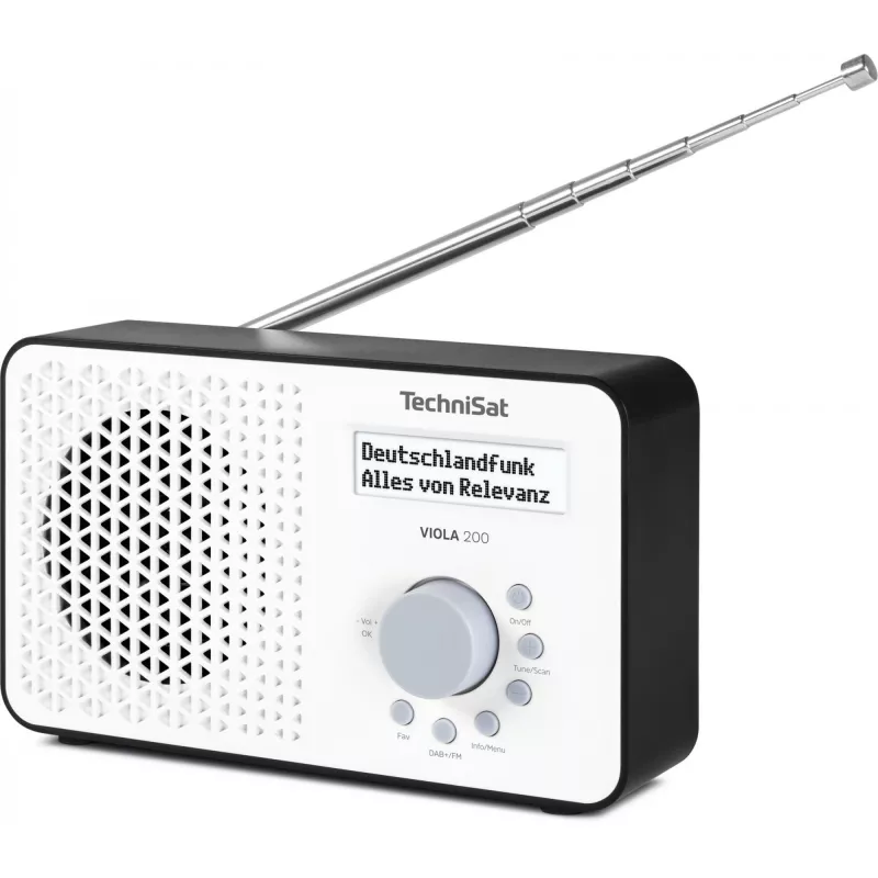 TECHNISAT VIOLA 200 balta/juoda HD DVB‑S2 imtuvas