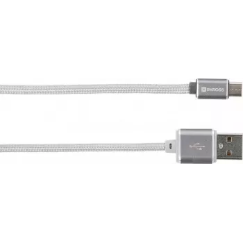 Skross 2.700240 1 m USB A – Micro-USB A baltas USB laidas (72665)