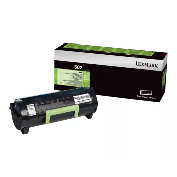 Kasetė su toneriu Lexmark 502 1500 puslapių Juoda