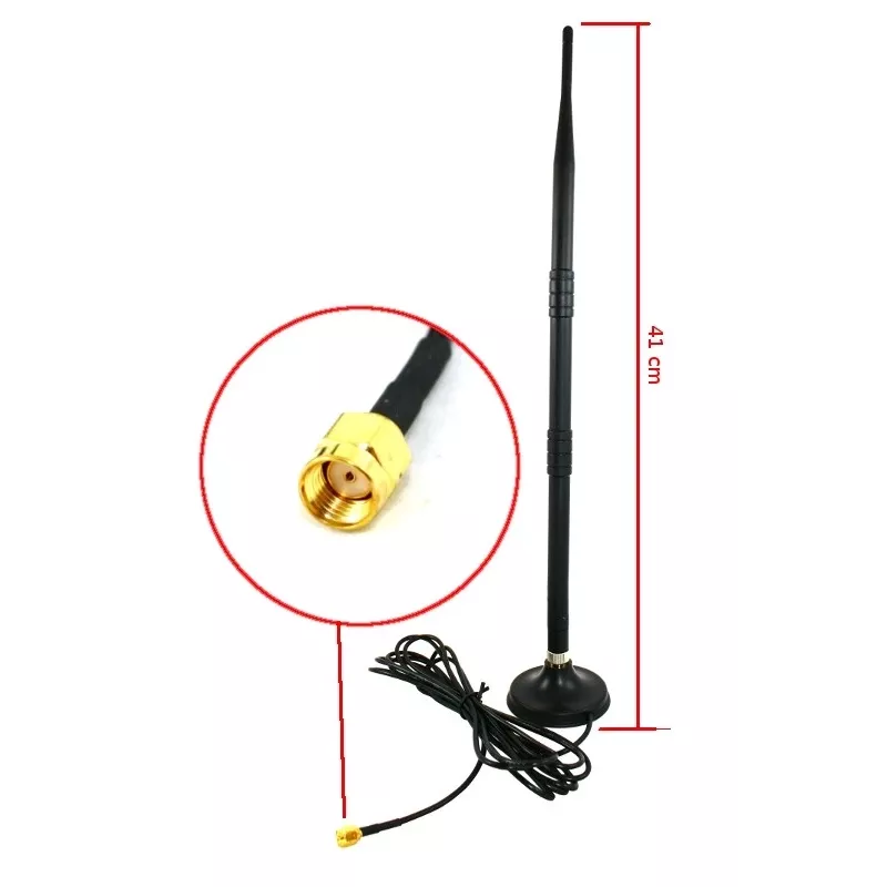 Kryptinė antena Savio AK-05 12 dBi 2,4 GHz RP-SMA