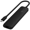 Satechi 7-in-1 USB-C Slim Multiport Adapter Ethernet (USB-C PD, 2x USB-A, HDMI 4K, Ethernet, kortelių skaitytuvas micro/SD) (Juoda)