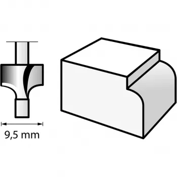 Dremel 612 dekoratyvinis frezos antgalis su kreiptuvu