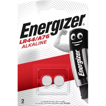 Energizer šarminės baterijos LR44 / A76, 2 vnt., 1,5 V
