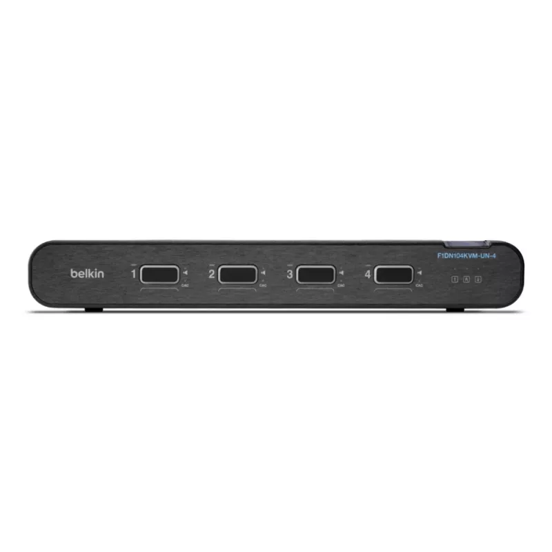 Belkin 4P Sngl Head DP/HDMI į DP/HDMI vaizdo saugus stalinis KVM jungiklis PP4.0 (F1DN104KVM-UN-4)
