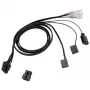 EK-Loop OmniLink 6-Pin Dual PWM 50cm – 6 kontaktų PWM skirstymo kabelis
