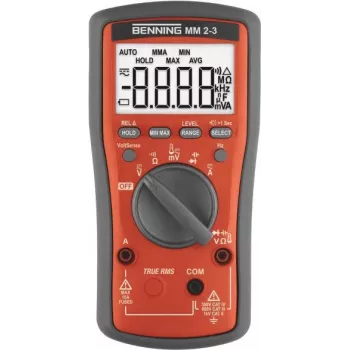 Benning MM 2-3 rankinis multimetras, skaitmeninis, CAT II 1000 V, CAT III 600 V, CAT IV 300 V, rodmuo: 6000 skaičių (044693)