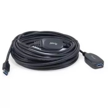 Equip 133347 USB 3.2 Gen 1 aktyvus USB ilginimo kabelis 10 m, USB A – USB A, juodas