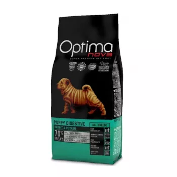 Sausas šunų ėdalas Optimanova Puppy Digestive Rabbit & Potato 2 kg
