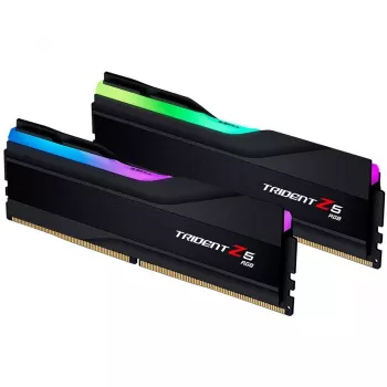 DIMM 32 GB DDR5-6000 (2x 16 GB) Dual-Kit, Arbeitsspeicher schwarz, F5-6000J3036F16GX2-TZ5RK, Trident Z5 RGB, INTEL XMP