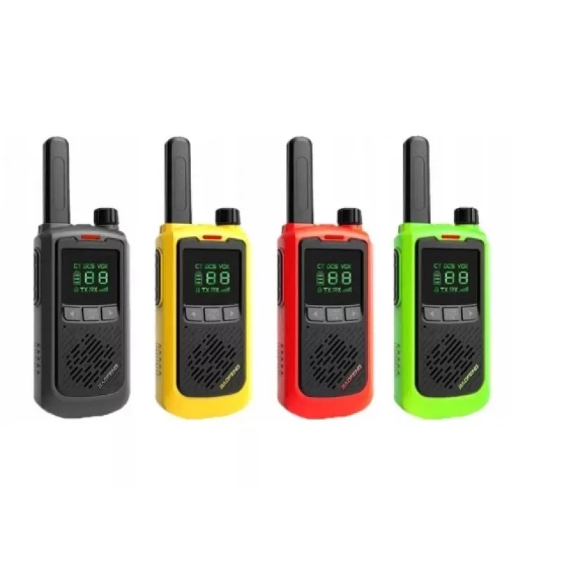 Nešiojama racija Baofeng BF-T17 žalia – 16 kanalų, 5W, 400–470 MHz, 1500 mAh