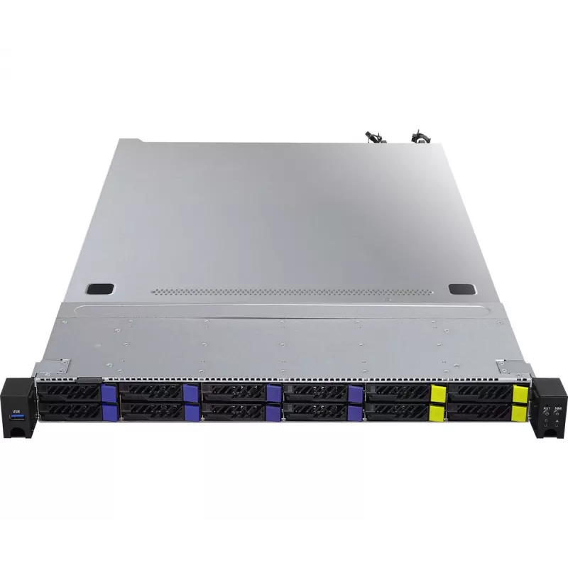 ASRock 1U8S4E-GENOA/2T serverinis barebone SoC lizdas SP5 (LGA 6096) stelažinis (1U)