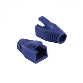 Logilink RJ45 kištuko įtempimo mažinimo gaubtas, 8,0 mm (50 vnt.) | MP0035B | Mėlyna
