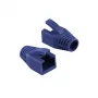 Logilink RJ45 kištuko įtempimo mažinimo gaubtas, 8,0 mm (50 vnt.) | MP0035B | Mėlyna