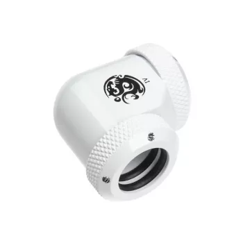 Adapteris 90° BitsPower Multi-Link, skirtas 2x 12 mm AD jungtims, baltas (BP-DWE90DML)